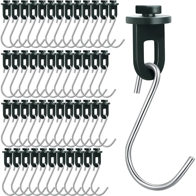 50Db Műanyag Üvegházhatású Horgok Növényi Virágfürt Klipek Kerti Kiegészítők Rögzített Csat S Alakú Horgokkal