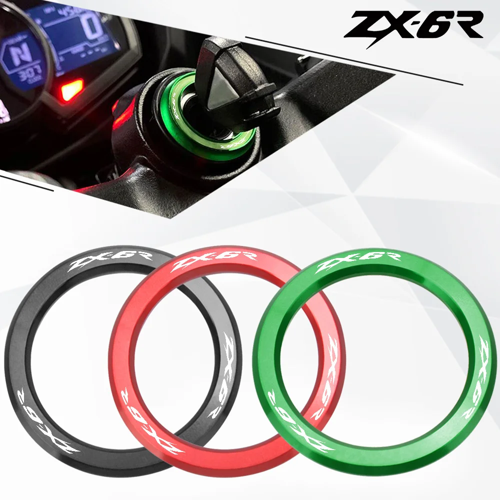 

For KAWASAKI ZX6R ZX 6R ZX6RR ZX636 ZX636R 2000- 2023 2022 2021 2020 2019 Motorcycle Ignition Switch Cover Ring zx-6r Key Cover