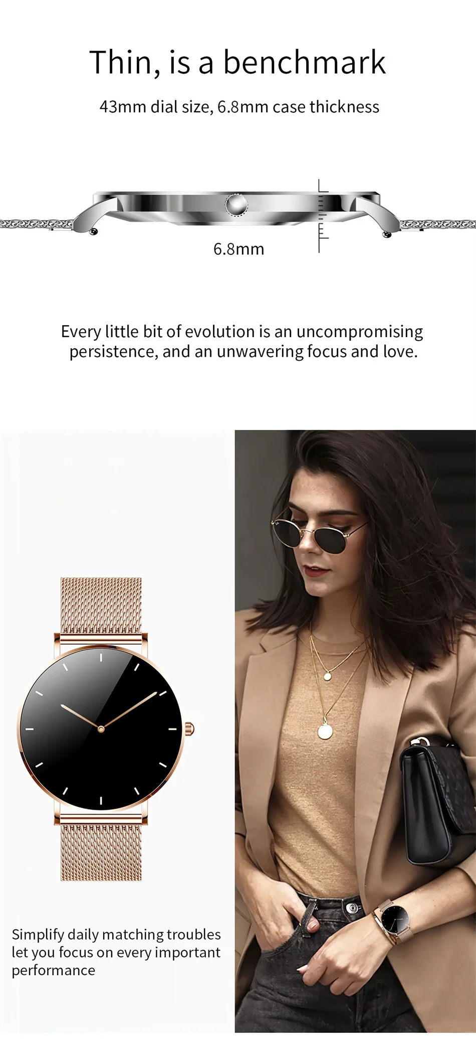 Edge Women Thin Smart Watch