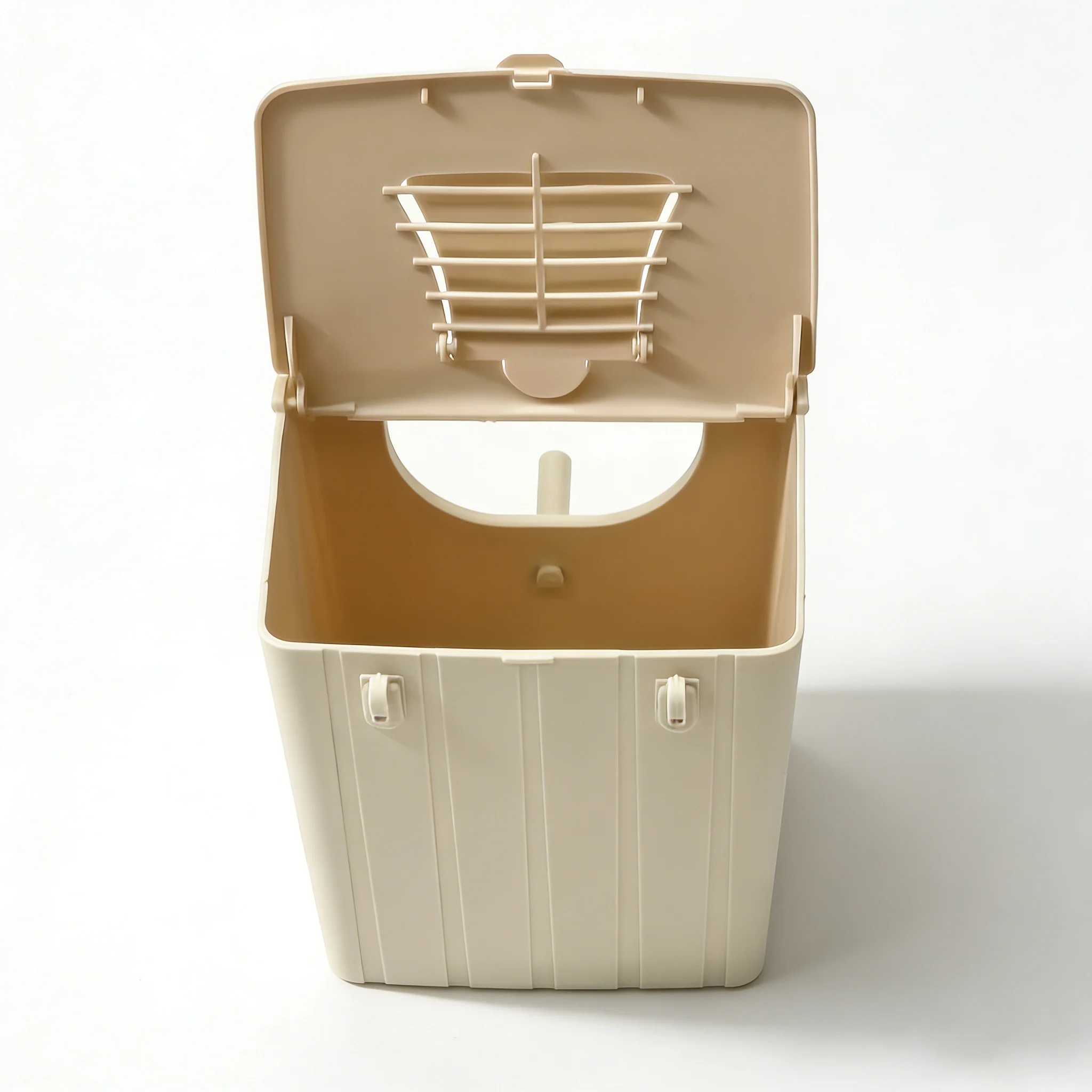 Wall-Mounted Bird Nest Box with Flip-Top Lid 2