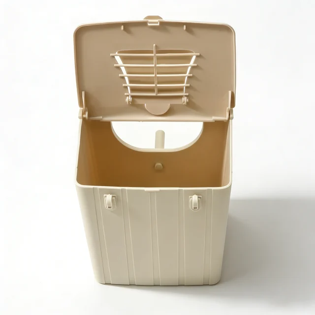 Wall-Mounted Bird Nest Box with Flip-Top Lid 2