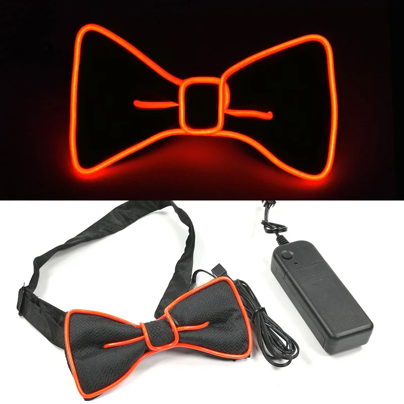 Neueste LED Leuchtende Fliege Für Mann Weihnachten Hochzeit Licht Fliege Festival Party Liefert Fluoreszierende Party Requisiten – Detail 10