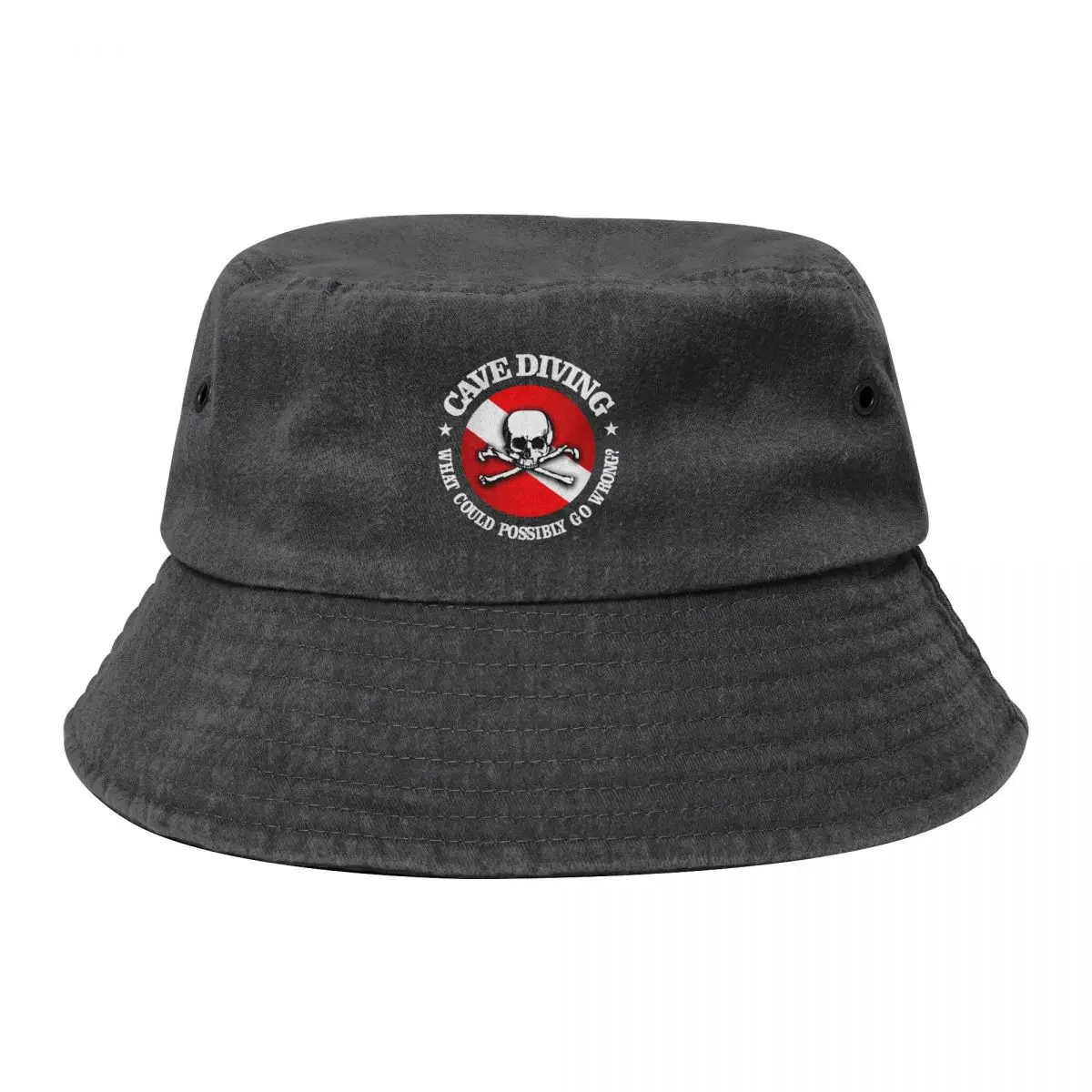 

Cave Diver (rd) Bucket Hat Rave hiking hat western Hat tea Men Golf Wear Women's