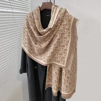 New Luxury Winter Two-Sided Cashmere Long Fringe Scarves High Quality Women Thicken Wrap Shawl Ladies Pashmina Warm Scarf