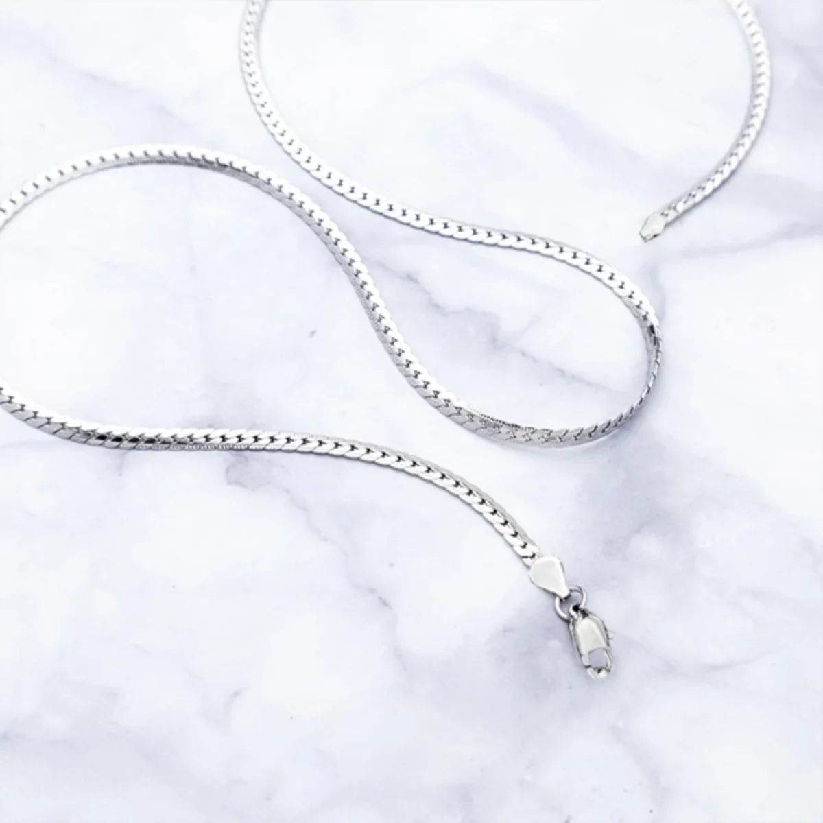 925 Sterling Silver Plated Soft Shiny Serpent Snake Bone Chain Punk Necklace: uk Stock, 4 Days Free Delivery, & No Order Amount limit
