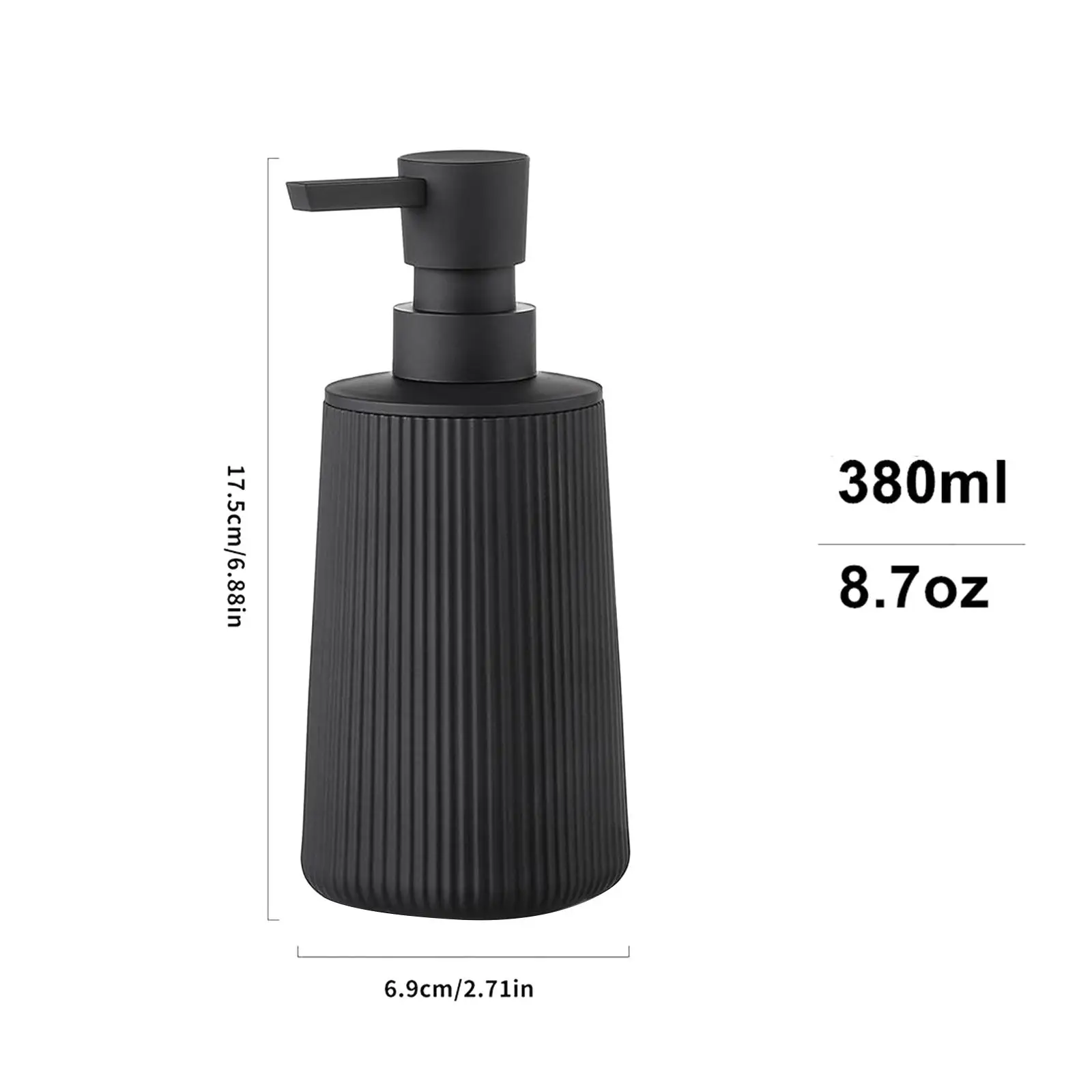 13oz Liquid Soap Dispenser Handwash Container Liquid Container Multifunctional Reusable Refillable for Moisturizer Body Wash