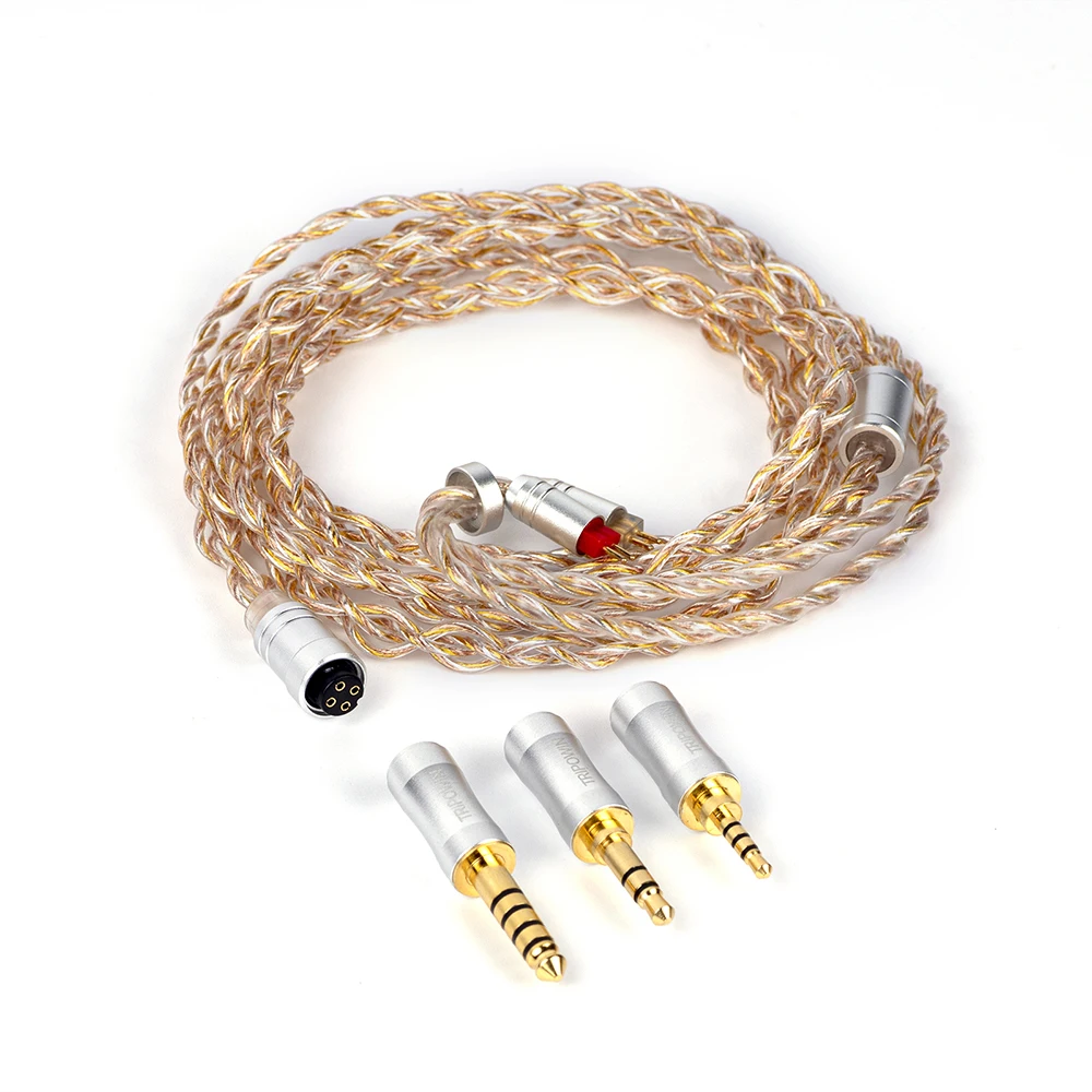 

Сменный съемный аудиокабель Tripowin Petrichor 26AWG, для Hi-Fi, 2,5 мм, 3,5 мм, 4,4 мм
