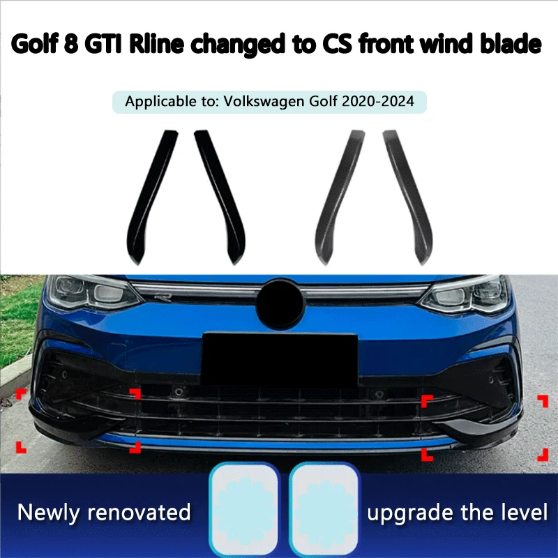 2020-2024 폭스바겐 골프 8 MK8 GTI R라인 개조용 CS 프론트 윈드 블레이드 개조 부품