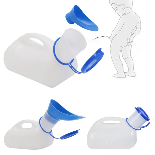 Urinoir Portable en Plastique pour Homme et Femme, Bouteille d'Aide aux  Toilettes, pour Camping en Plein Air, Kit de Voyage, 1000ml - AliExpress