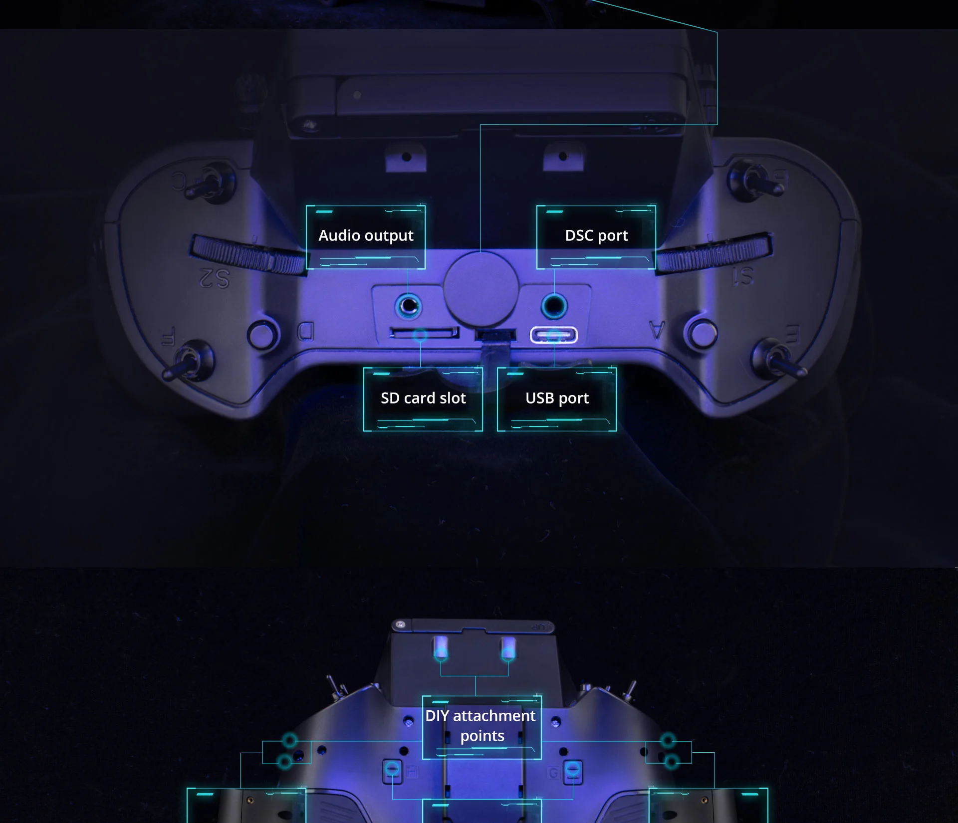 New RadioMaster ZORRO High-Frequency Hall Handle Radio Control Multi-protocol JP4in1 CC2500 ELRS Starter Set 25 Audio output DSC port ZS IS SD card slot USB DIY attachment points