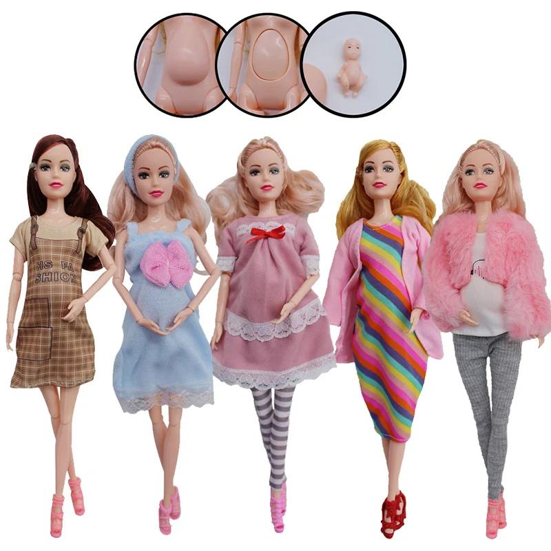Poupées Mannequins Enceintes avec Bébé Amovible - Collection