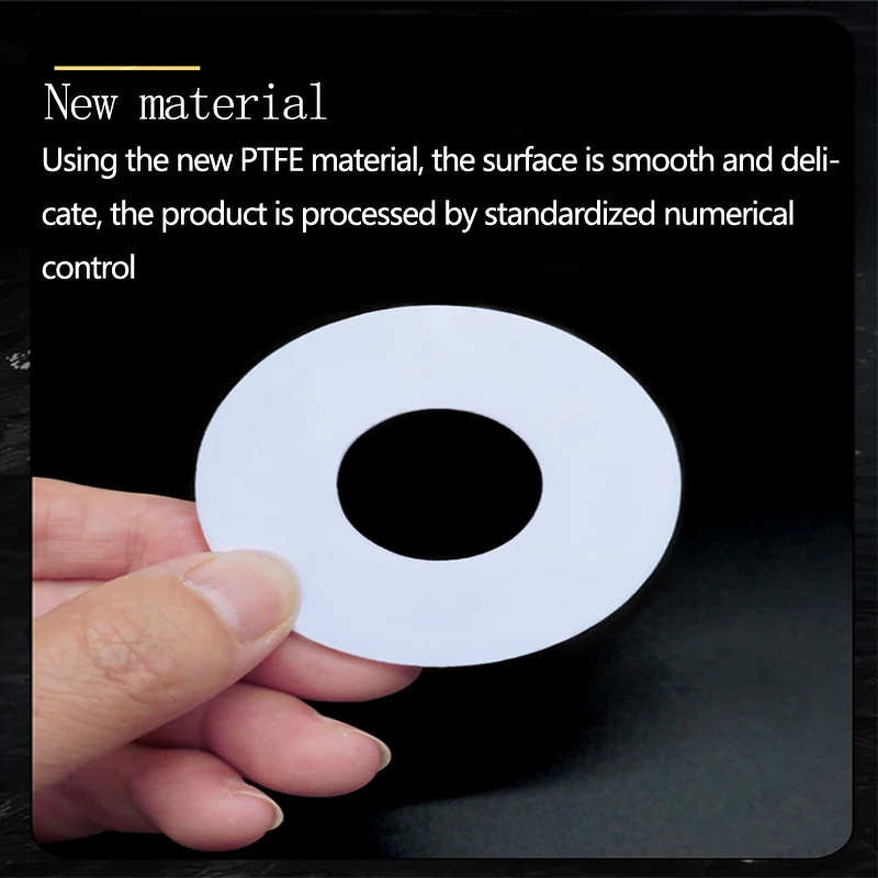 PTFE 플랫 와셔 플랜지 압력 게이지 워터 파이프 조인트 개스킷 내경 6-35mm, 가스켓 스페이서 씰링 압력 게이지