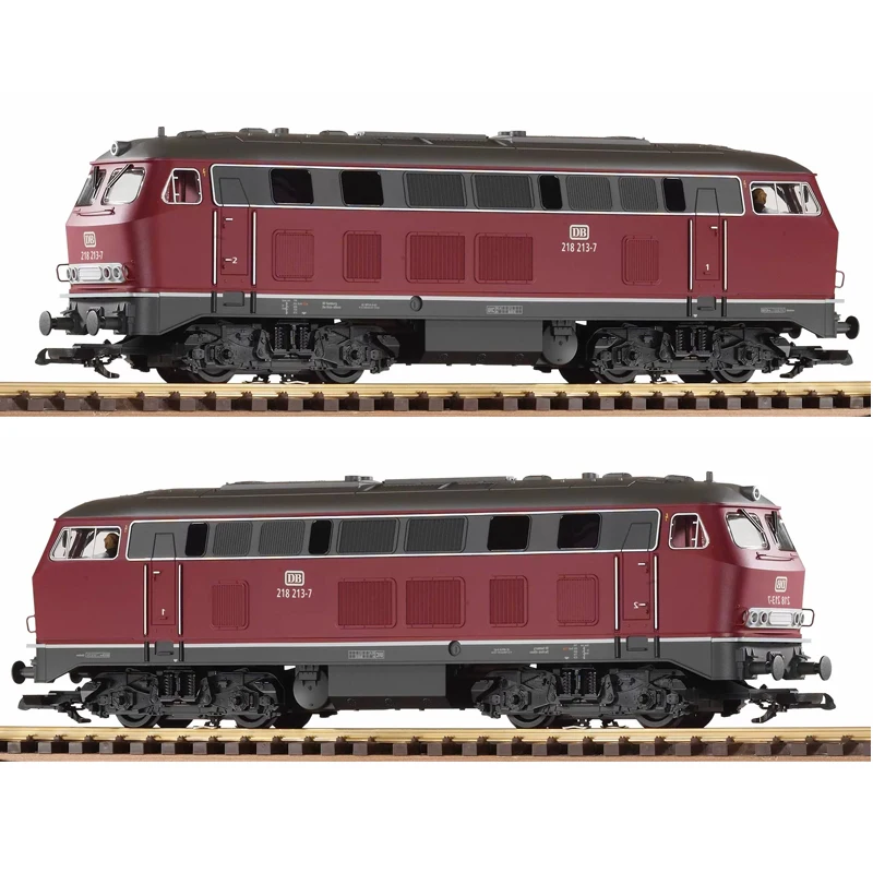 PIKO Train Model G Type 1:22.5 Diesel Locomotive Fourth Generation Railway BR218 37510 Dark Red Electric Toy Train ho model train 1 87 type 18b esu digital sound effect diesel locomotive train model toy gift