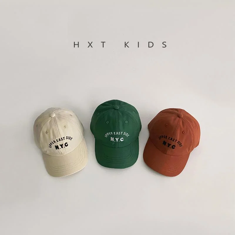 

High Quality Deluxe letter Children Embroidery Baseball Cap Girls Boy Hats Kid Summer Outdoors Sunscreen Visor Hat Snapback Hats