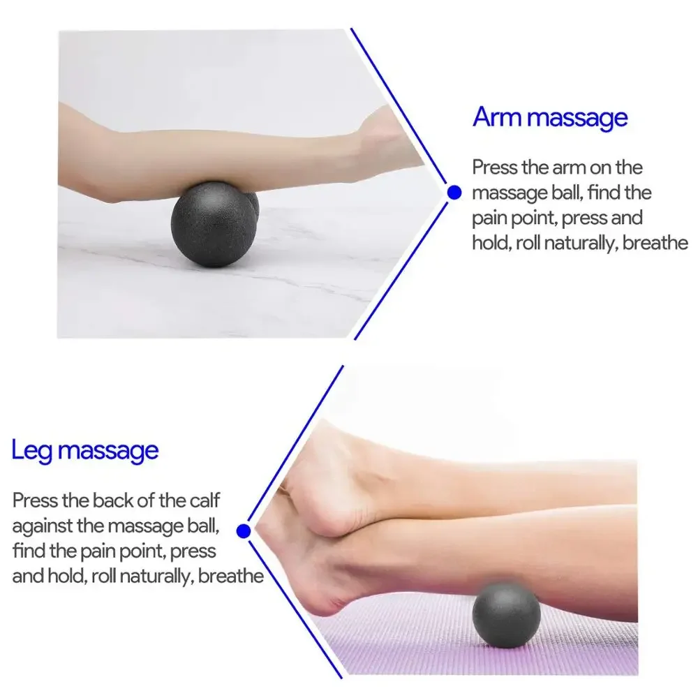 EPP Lacrosse Ball Peanut Massage Ball Set, Fascia Therapy, Muscle for Myofascial Release, Muscle Relaxer Acupoint Massage