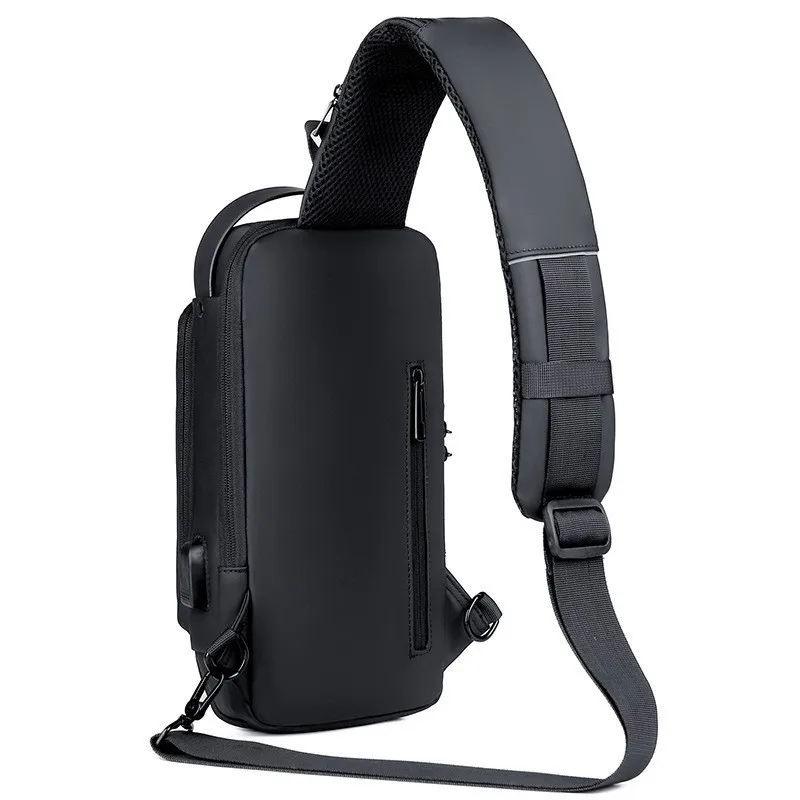 Sling Chest Bag Polarshe Anti-Theft Usb Multifunction Men's Shoulder Crossbody Fashion Travel Pack Motorcycle