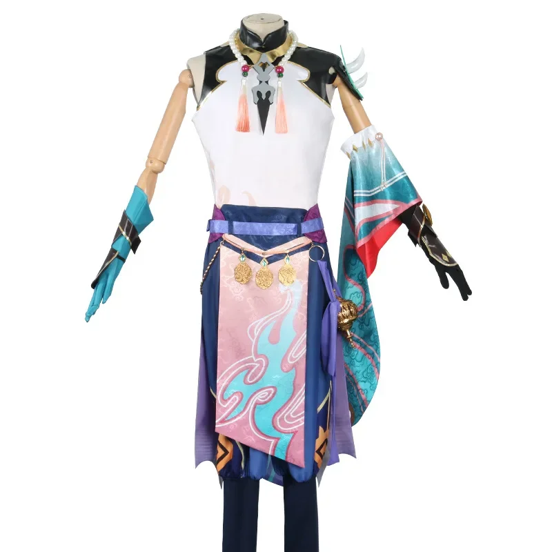

XIAO Costume Genshin Impact Cosplay games anime costumes Halloween Costumes Set Ancient clothing Wig Set