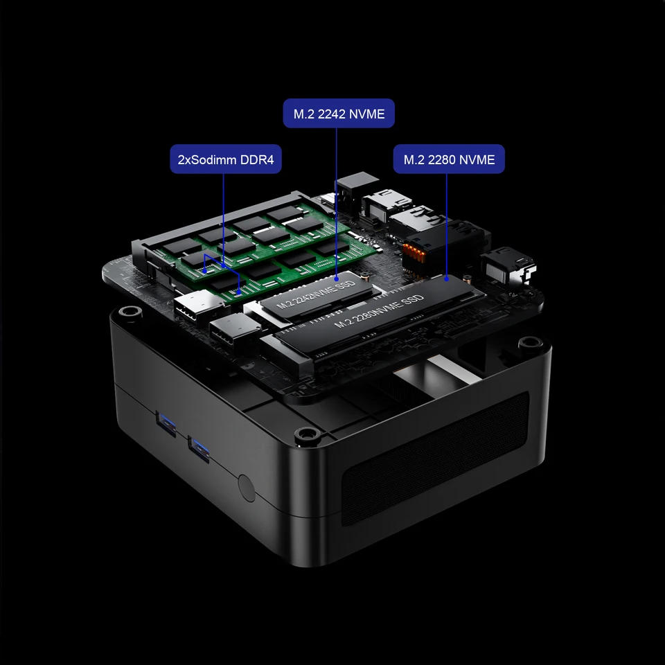 Chatreey AN2C ミニPC AMD Ryzen 5 3550H ゲーミングデスクトップ