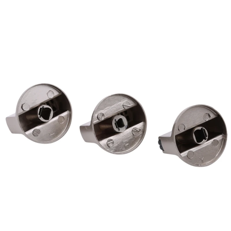 Metal Rotary Switches Round Knob Gas Stove Burner Oven Kitchen Parts Handles For Gas Stove 2pcs