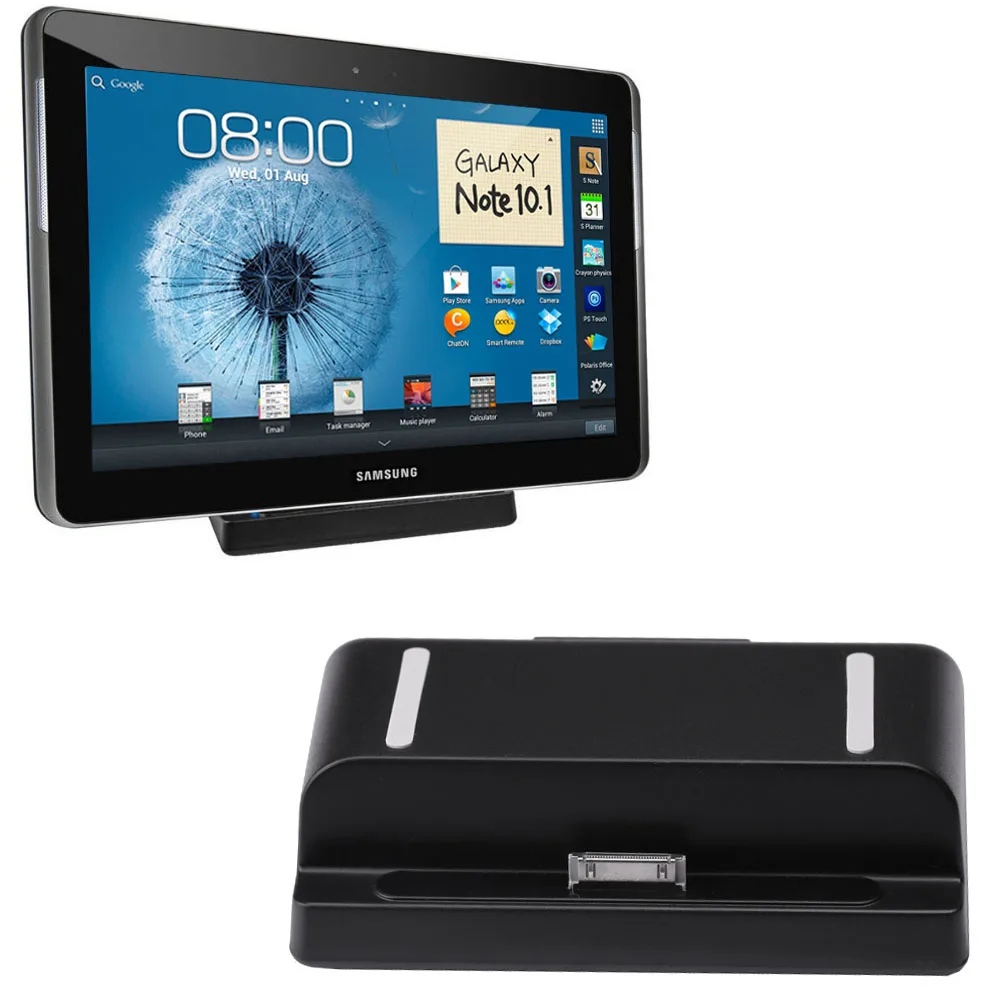 Dock Charger Charging Cradle Holder + Micro USB Cable For Samsung Galaxy Tab 2 7.0 8.9 10.1 P7510 P7500 P5100 P3100 P6200 N8000