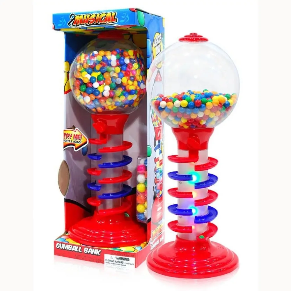 

Sweet N Fun 21 Inch Light & Sound Spiral Gumball Bank With 340G Gumballs, Batteries Included