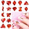 20pcs K9 Quality Orange Nail Art Rhinestones Flatback Glue On Crystal Strass Glittering Rhinestones for Nail Decoration H1026 1