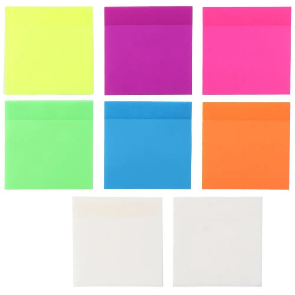 

Изучение 400 шт. прозрачных липких заметок 75*75 мм, самоклеящиеся заметки для офиса