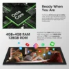 CWOWDEFU Android 14 Tablet 4G SIM Unlocked 10.1" HD+ 8-Core CPU 2.3GHz 8GB(4+4) 128GB 5G WiFi 5+8MP Cams 6000mAh GPS Kids Tablet 5