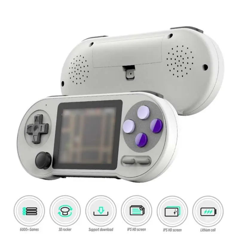 

Portable Video Game Console 3 inch IPS Screen Handheld Game Console Built-in 10000+ Games Retro TV Game Player AV Output