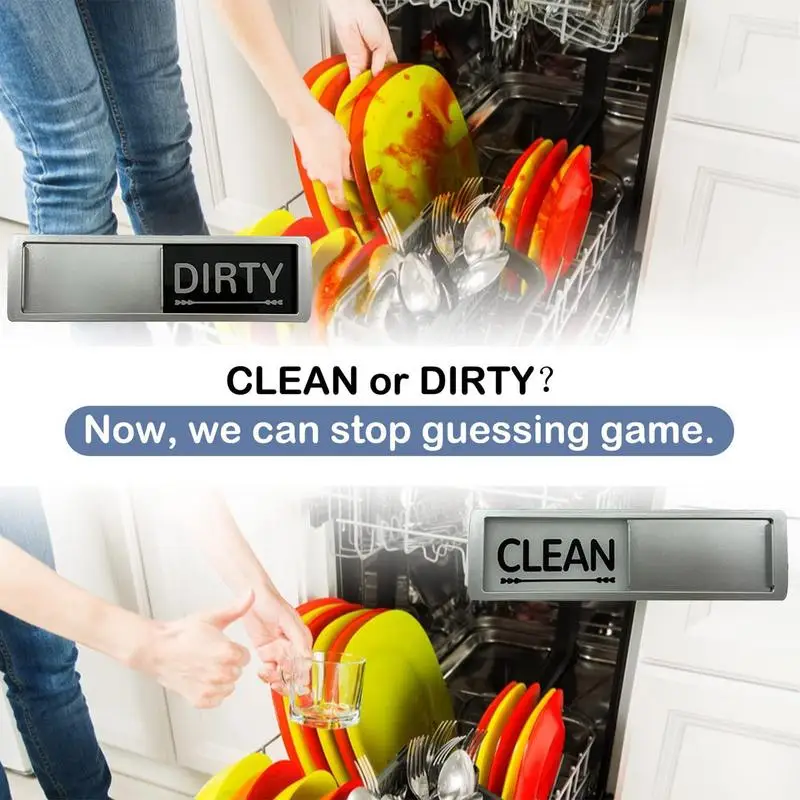Dishwasher Magnet Clean Dirty Sign for Dishwasher Or Refrigerator Magnetic Clean Dirty Magnet Indicator Marker 1 PCs