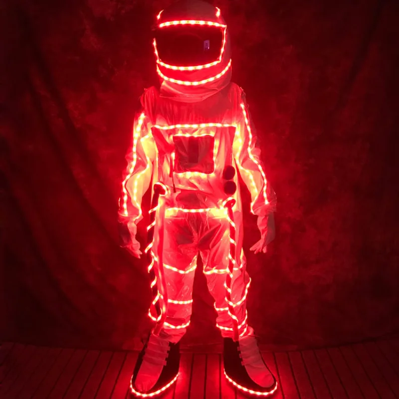 Red Futuristic Space Suit