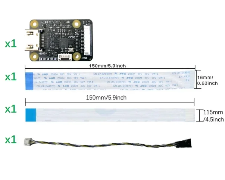 

1080P 60 Гц, адаптер HDMI в CSI-2 и I2S для BliKVM и PiKVM, плата KVM over IP, модуль Raspberry со снижением уровня звука и обратной мощности