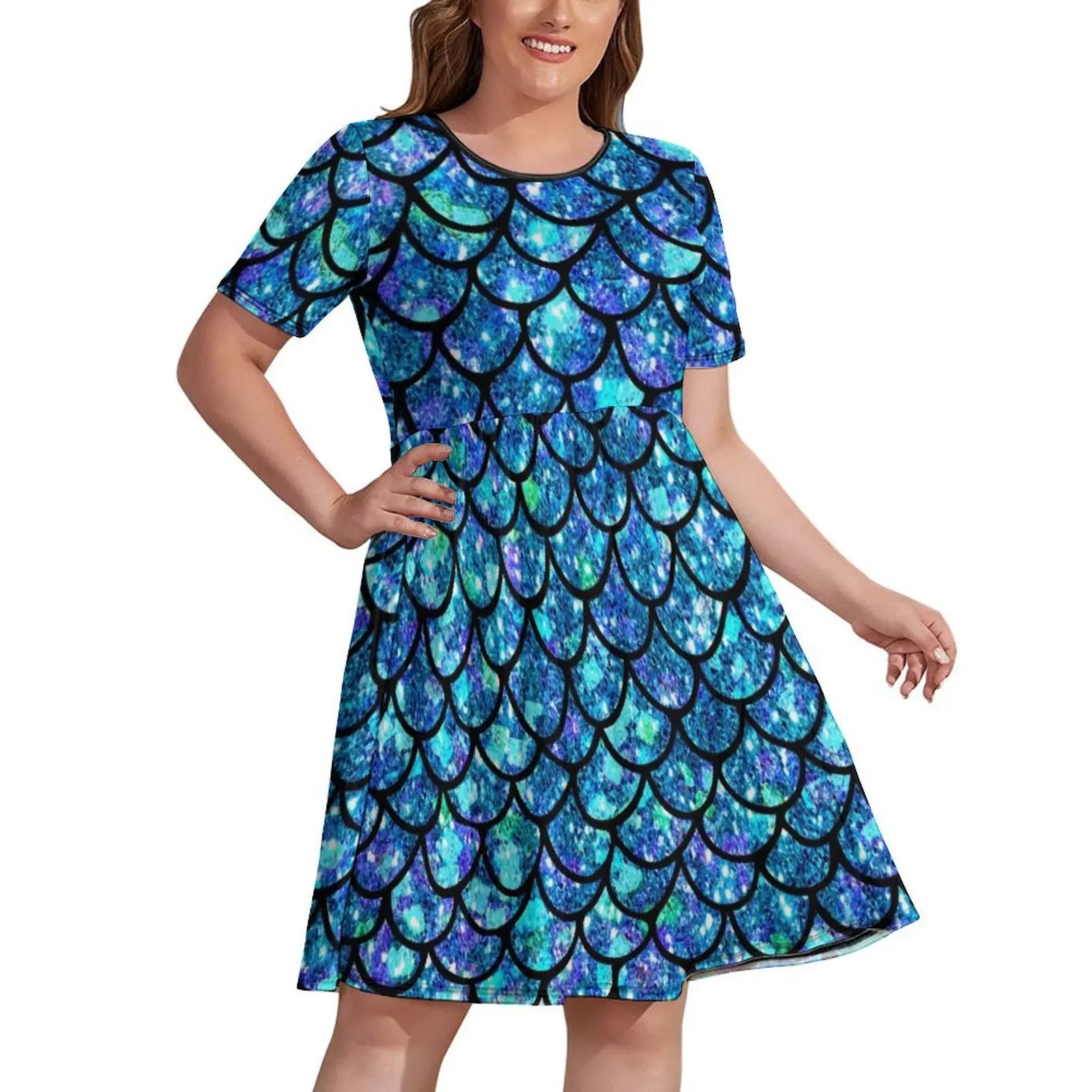 

Magical Sparkly Mermaid Scales Dress cocktail dresses long dress women summer birthday dress for women