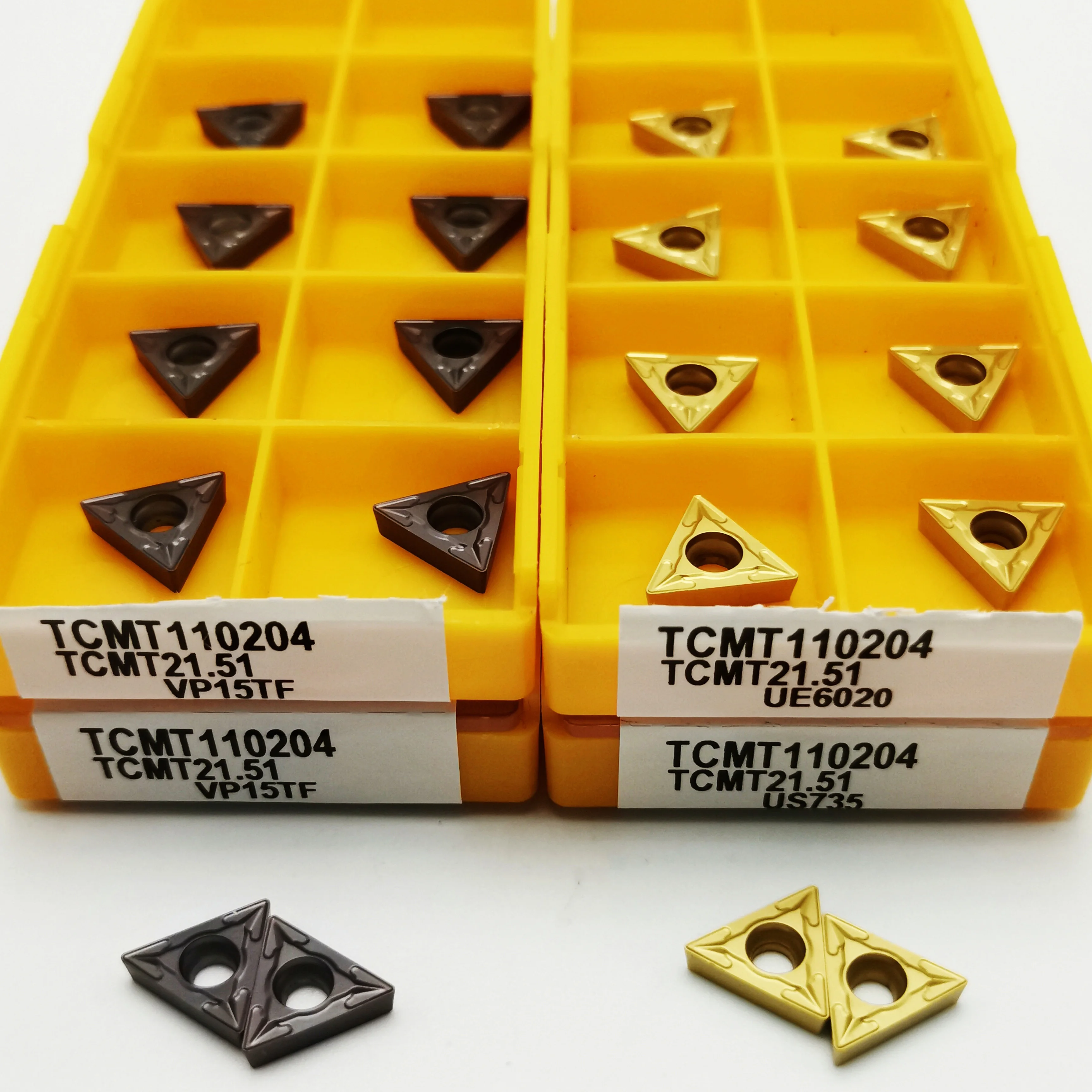 TCMT110204 VP15TF TCMT110204 UE6020 carbide inserts internal turning