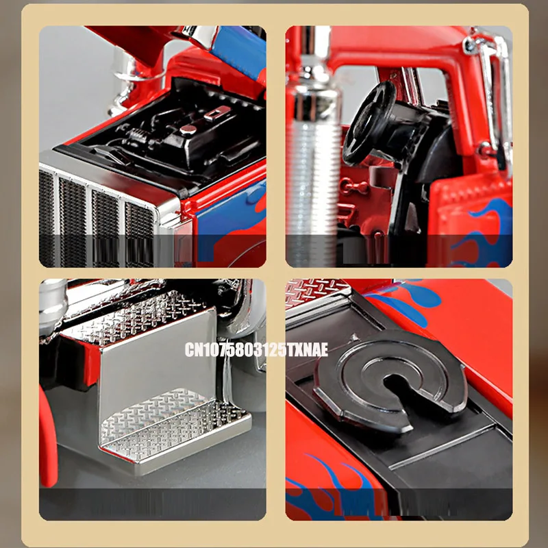 1:24 Peterbilt 389-Optimus Prime Prototype Alloy Trailer