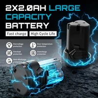 SEESII-Outils de réparation de voiture électriques sans fil, cliquet arc-en-ciel, aste, angle, 2 24.com, 55Nm, 12V, 6 ", 3/8" 6