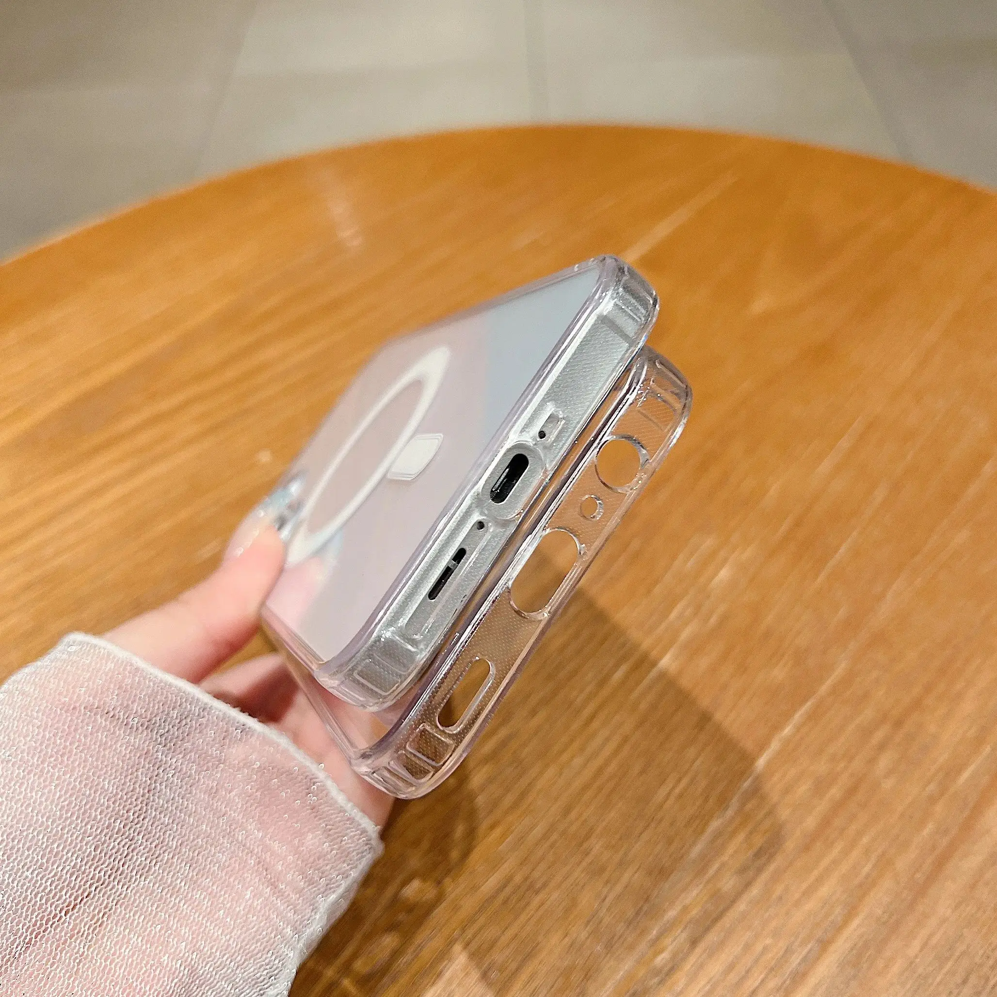 Luxury Magnetic Transparent Shockproof Phone Case