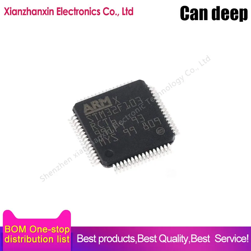 

1~5PCS/LOT STM32F103RCT6 STM32F103 103RCT6 LQFP64 Single chip MCU 32-bit microcontrollers