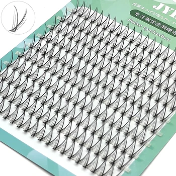 개별 속눈썹 연장 120 볼륨 피쉬테일 DIY 클러스터, 천연 인조 밍크, 인조 세그먼트 속눈썹 번들, 메이크업 용품