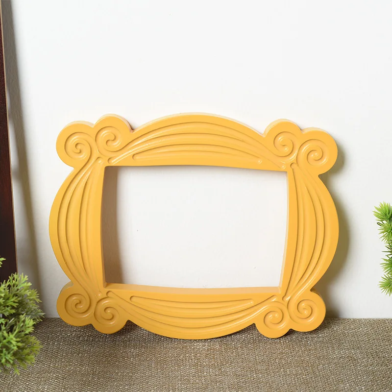 Serie Tv Friends Handmade Monica Door Frame Wood Yellow Photo Frames Collezione Di Decorazioni Per La Casa Da Collezione Cosplay Gift1Pc