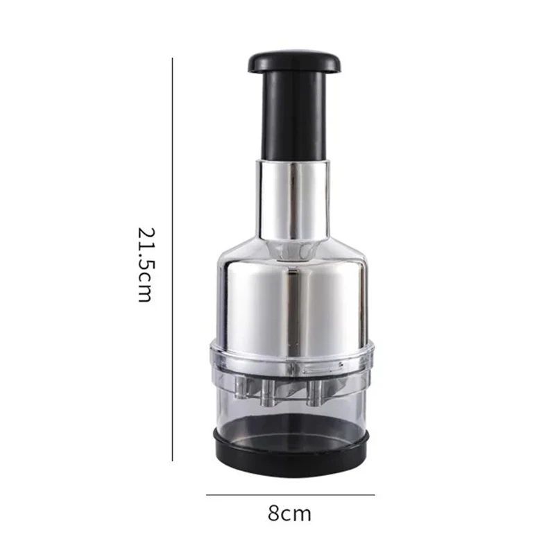 Onion Press Chopper Hand Vegetable Cutter Portable Grinder Stainless Steel Manual  Food Chopper for Garlic Chili Kitchen Travel - AliExpress