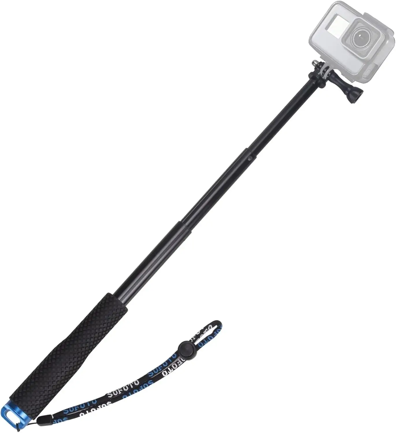 Perche à Selfie étanche Pour GoPro - Télescopique 35,5-60 Cm, Transparente - Résiste Jusqu'à 60 Mètres De Profondeur