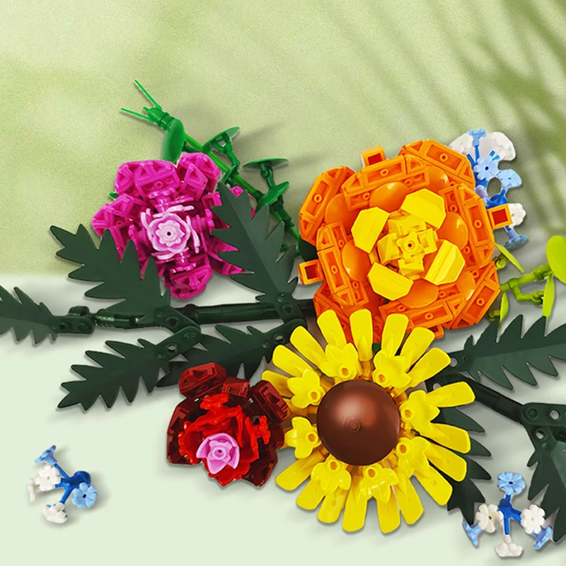 Creative Expert MOC 11001 The Words of Azure Flowers Sunflower