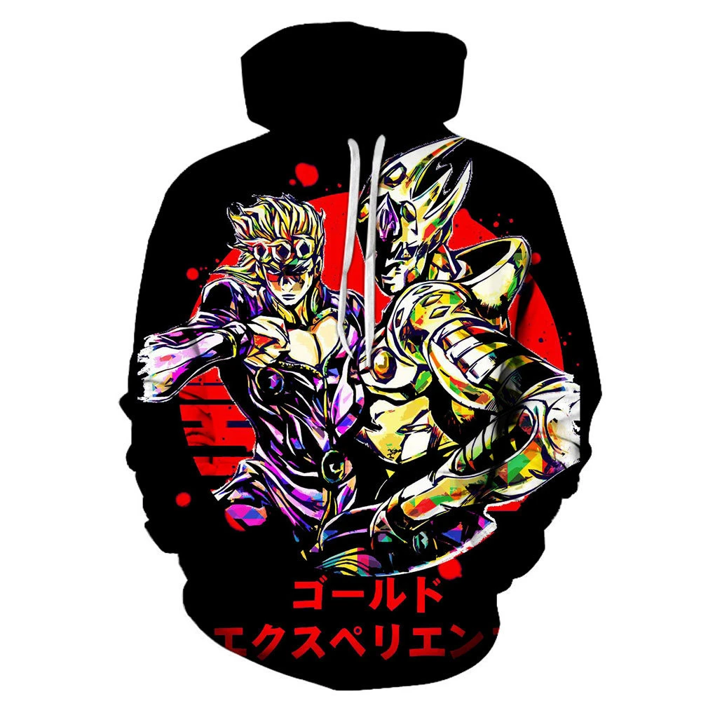 Sweat A Capuche Unisexe Jojo Bizarre Aventure Japonaise 3d Dessin Anime Drole Jojo Harajuku Hip Hop Des Annees 90 Hoodies Sweatshirts Aliexpress