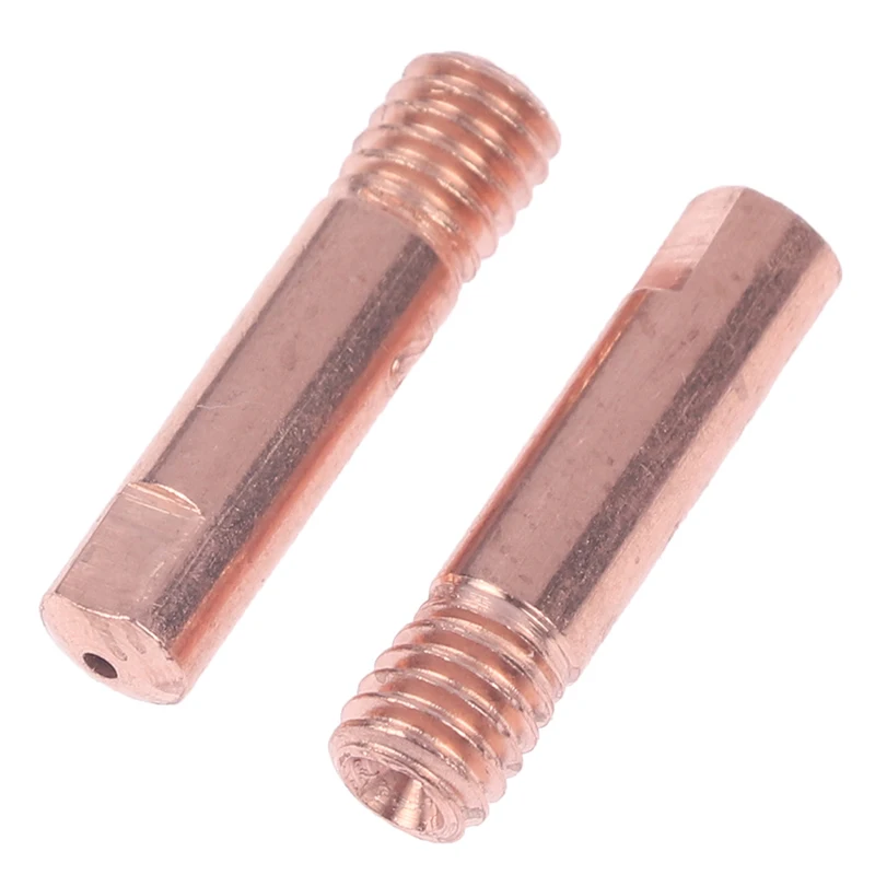 stick welding electrode holder MIG 5Pcs Tip Gas Nozzle MB-15AK M6*25mm Welding Torch Contact Contact Tip  0.8/1.0/1.2mm copper welding wire