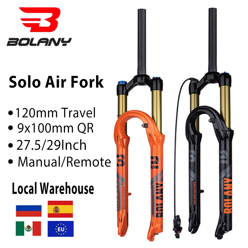 BOLANYMtbBikeAirFork27529inch120mmSuspensionForkStraight