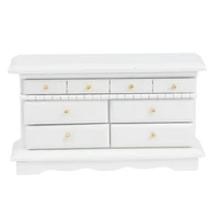 (Summer4) Meuble de chambre à coucher miniature pour maison de poupée 1:12, commode, accessoires de mobilier 2