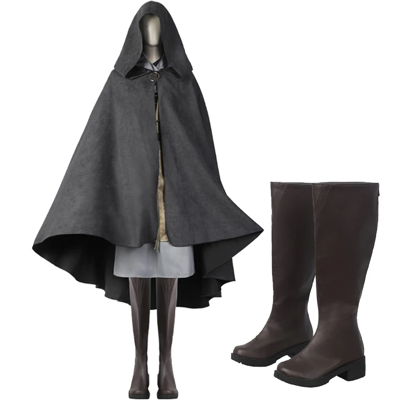

Halloween Carnival Hot Game Journey Begaining Cosplay Melina Costume Player Guide Suit Witch Black Robe Complete Outfit