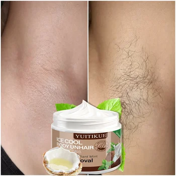 YUITIKUE Plant Avocado Underarm Hair Removal Cream, Gentle Cleaning & Skin-Friendly, Suitable for Men & Women, 60g 1