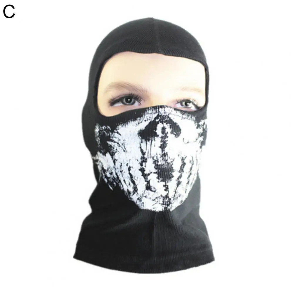 PracticalBlackAndWhiteNotShrinkRidingFaceCoverHeadgear